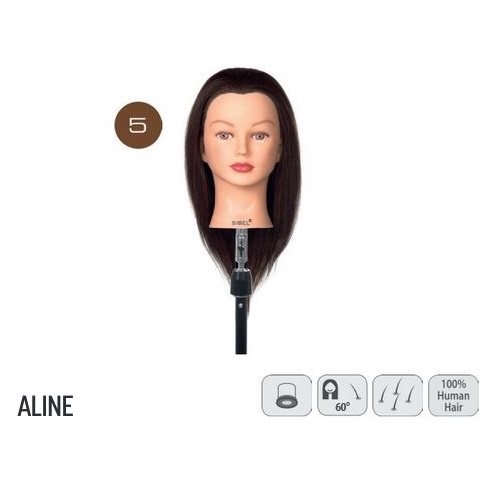 Oefenhoofd Aline - 100% Human Hair