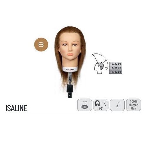 Oefenhoofd Isaline - 100% Human Hair