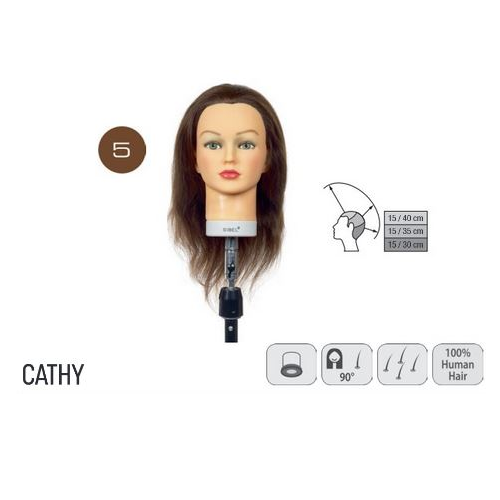 Oefenhoofd Cathy - 100% Human Hair