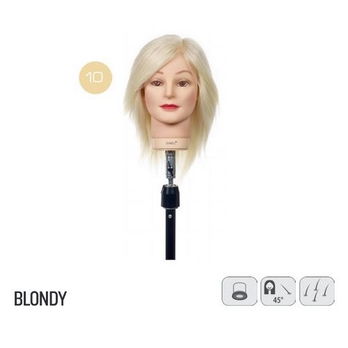 Oefenhoofd Blondy - 100% Angora Haar