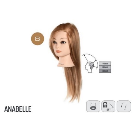 Oefenhoofd Anabelle - Synthetisch Haar