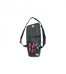 Trio Black Holster In Matte Croco Vr 3 Scissors Sibel