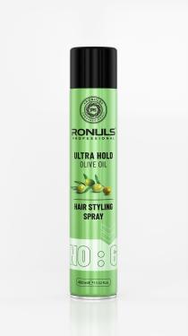 Ronuls Professional hair olive oil sheen spray 400 ml