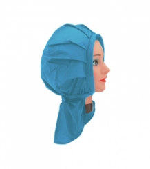 Permanentmuts Plasti-Cap Velcro - Blauw