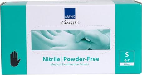 Abena nitril wegwerp huishoud handschoenen  Maat S- 100 Stuks zwart
