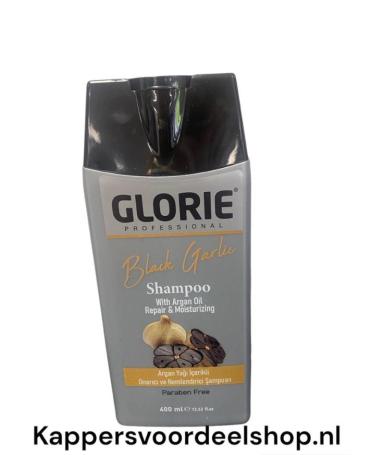 Glorie Shampoo met Zwarte Knoflook en Argan - 400 ml