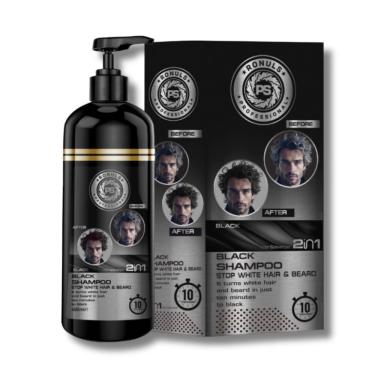 Ronuls Professionele haarkleur shampoo Zwarte shampoo 300 ml